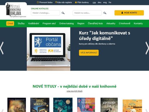 městská knihovna jihlava, příspěvková organizace