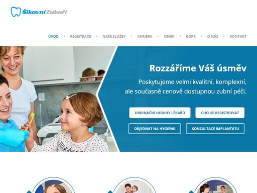 rozzáříme váš úsměv! poskytujeme velmi kvalitní, komplexní, ?ale současně cenově dostupnou zubní péči.