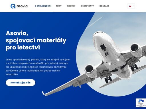 speciální a standardní spojovací materiál.