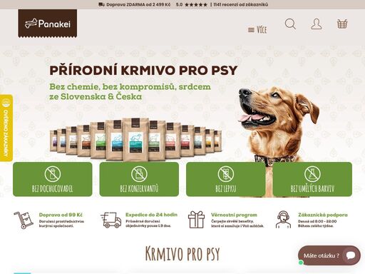 hypoalergenní krmivo pro psy. ? vše pro psy bez konzervantů, lepku, umělých barviv. granule pro psy, konzervy pro psy od lokálního sk/cz výrobce. ?