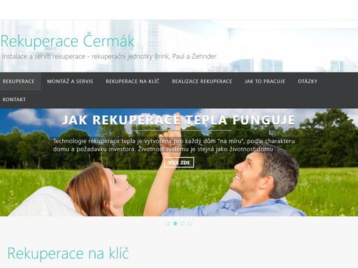 instalace a servis rekuperace - rekuperační jednotky brink, paul a zehnder