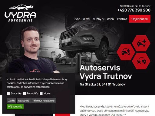 jsem lukáš vydra a budu věnovat vašemu vozu maximální péči. používám pouze nové a kvalitní autodíly. o všem vás budu předem informovat.