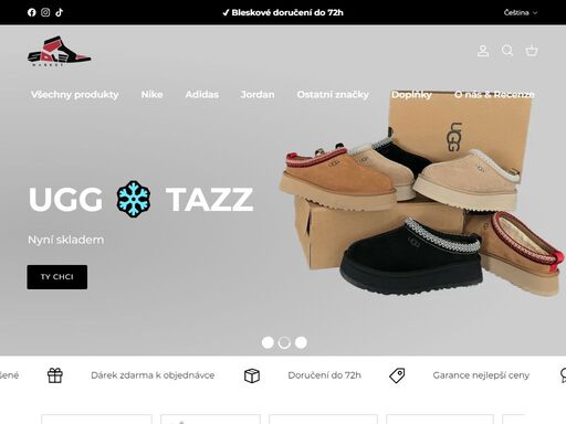 v solemarket najdete exkluzivní tenisky značek adidas, nike, jordan, ugg. u nás nemusíte čekat týdny. vše máme skladem a odesíláme do druhého dne. garance nejlepší ceny!