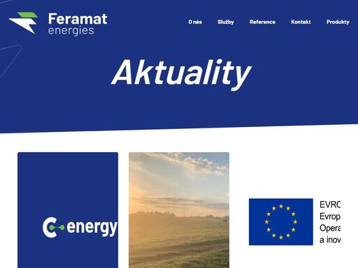 feramat energies spojuje energetiku a datovou analytiku. zákazníkům dodává softwarové řešení pro efektivnější podporu rozhodování při řízení nebo samotné řízení komplexních energetických celků.