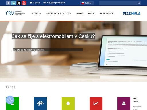 centrum dopravního výzkumu, v. v. i. - veřejná výzkumná instituce a jediná dopravní vědeckovýzkumná organizace v působnosti ministerstva dopravy