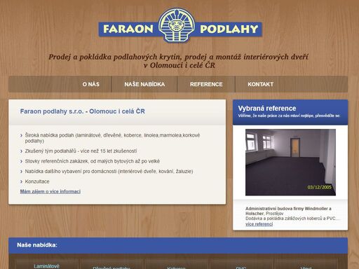 prodej a pokládka podlahových krytin a interiérových dveří - v olomouci i celé čr