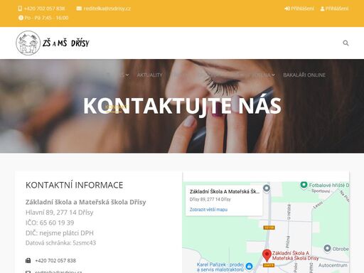 základní škola a mateřská škola dřísy