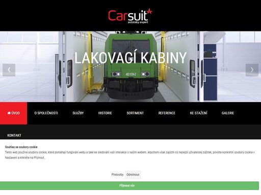 průmyslové lakovací stříkací kabiny a boxy saima. carsuit dodává nové i použité lakovací kabiny, vysoušecí panely a autolaky. axalta coating system, kompresory.