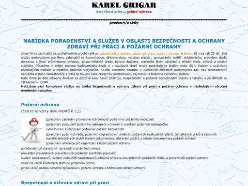 profesionální služby v oblasti bezpečnosti a ochrany zdravía v oblasti požární ochrany
