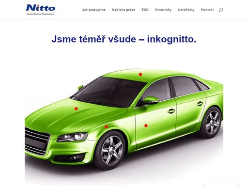 jsme nitto denko czech. v brně na černovických terasách vyrábíme výstužné a tlumící díly pro automobily. díky těmto dílům mohou výrobci automobilů ...