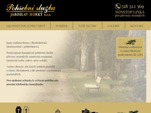 pohřební služba jaroslav horký - 40 let zkušeností v pohřebnictví.