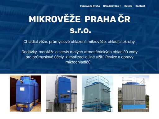 chladicí věže. dodávky, montáž a servis malých atmosférických chladičů vody pro průmyslové účely.