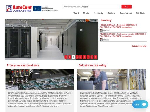 společnost autocont control systems se profiluje přednostně jako distributor moderních systémů řízení technologických procesů předních světových výrobců s vysokou spolehlivostí a kvalitou, který partnerům a koncovým zákazníkům poskytuje plnou předprodejní podporu, asistenci při instalaci a záruční i mimozáruční servis. dlouhodobě spolupracuje zpravidla formou výhradního zastoupení s předními světovými výrobci a dodavateli. mezi ně patří například:mitsubishi electric: programovatelné automaty, frekvenční měniče, servopohony, cnc systémy a roboty beijer electronics: operátorské panely a panelová pc siebert industrielektronik: panelové a velkoplošné průmyslové displeje apex dynamics: planetové převodovky emerson network power (produktové řady liebert, knürr, avocent): přesné chlazení a zálohované napájení pro datová centra a telekomunikace, rozvaděčové systémy, napájecí lišty a inteligentní pdu, správa infrastruktury, monitoring adder technology: extendery signálů a kvm přepínače knürr technical furniture: technický nábytek pro velíny a řídicí centra server technology, maxbert: napájecí lišty a inteligentní pdu black box, ihse, kvm tec: extendery signálů, digital signage, kvm přepínače sky control: monitorovací systémy