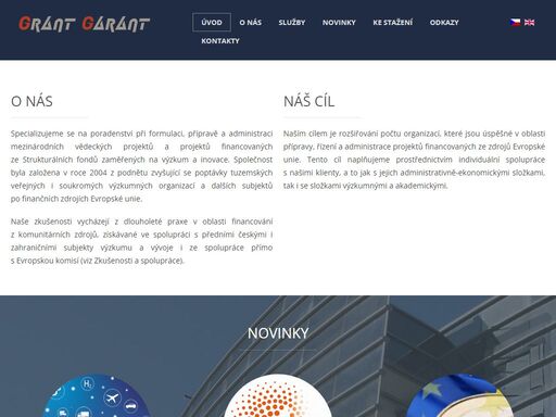 specializujeme se na získávání finanční podpory z programu horizont 2020, strukturálních fondů (programy zaměřené na podporu výzkumu a vývoje) a dalších finančních mechanismů.