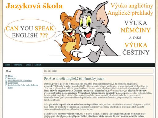 angličtina v českém krumlově.