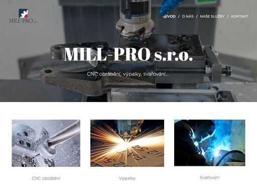 naše firma millpro s.r.o. provádí cnc obrábění, svařování, ohýbání plechů.