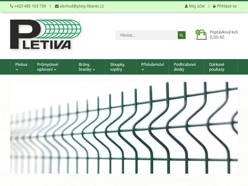 liberecký velko i maloobchod s pletivy a plotovým příslušenstvím. široký sortiment kvalitních českých pletiv a plotových dílů skladem.