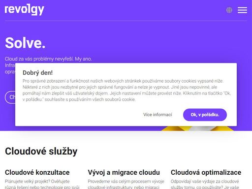 revolgy helps businesses with the cloud solutions, brings faster time to value and helps with cloud operations and remote work solutions. constantly building cloud-native community around whole europe. 
