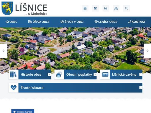 oficiální stránky obce líšnice