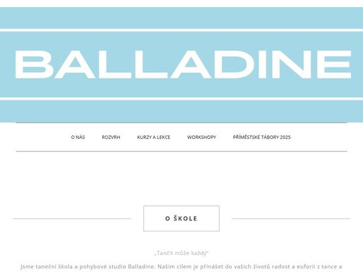 balladine - škola tance