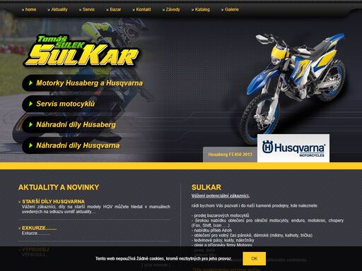 nabízíme prodej bazarových motocyklů, širokou nabídku oblečení pro silniční motocykly, enduro, motokros, chopery (fox, shift, ixon), nabídku přileb airoh. dále poskytujeme servisní služby, které zahrnují běžný servis všech motocyklů a čtyřkolek. provádíme měření výkonu na dynamické brzdě, úpravu a ladění sportovních, závodních motorů a motocyklů
