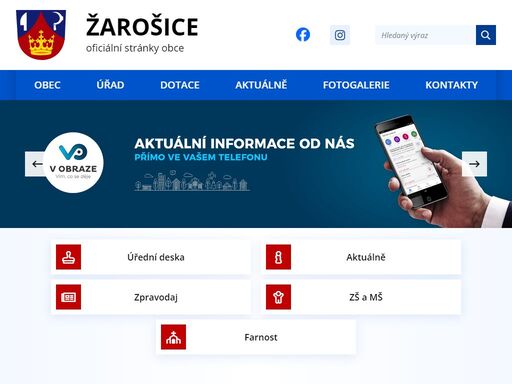 oficiální stránky obce žarošice