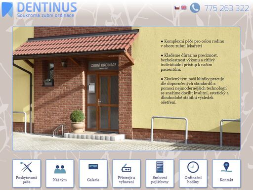 soukromá zubní ordinace dentinus, praha - újezd nad lesy