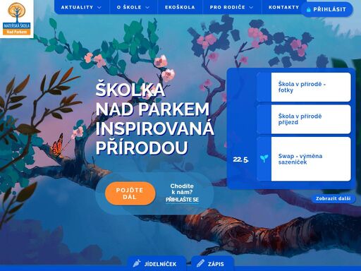 naše státní mateřská škola  leží v krásném klidném prostředí zbraslavi a je zaměřená na vzdělávání environmentálním směrem.