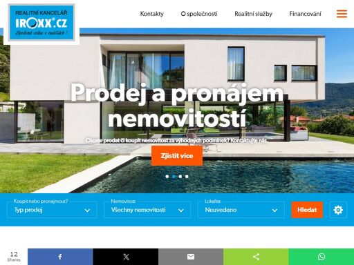 každý den stovky nových nemovitostí, reality. nemovitosti na prodej či pronájem v každém místě. přehledný katalog realit.