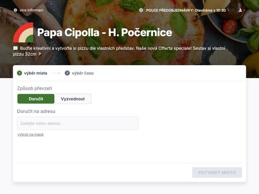 pizza papa cipolla h. počernice - pravá itálie u vás doma, již 13x v praze. *** rozvozy jídel se nemění a dále fungujeme denně dle otevíracích hodin! *** vaše papa cipolla ***