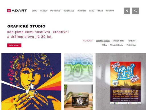 reklamní agentura adart nabízí od roku 1994 služby v oblasti grafického designu, tvorby katalogů, tiskovin, obalů, webů a reklamních kampaní.