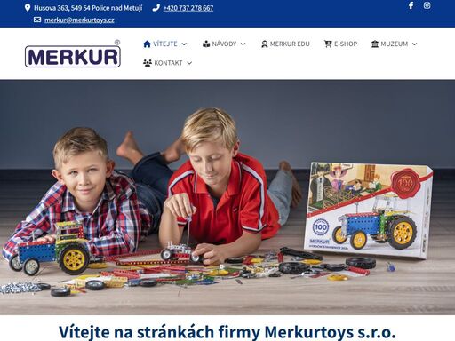 merkur toys s.r.o., výrobce kovových stavebnic a učebních pomůcek zančky merkur. produktů které, inspirují a rozvíjejí kreativitu a technické dovednosti.
