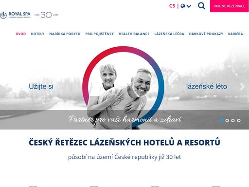 royal spa je český rodinný řetězec lázeňských hotelů a resortů působící ve 4 destinacích - luhačovice, mariánské lázně, termální lázně velké losiny a sirnaté lázně ostrožská nová ves.