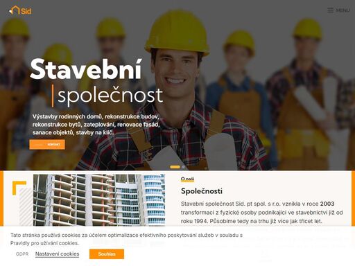 stavební společnost sid. pt spol. - výstavby rodinných domů, rekonstrukce budov, rekonstrukce bytů, zateplování, renovace fasád, stavby na klíč..