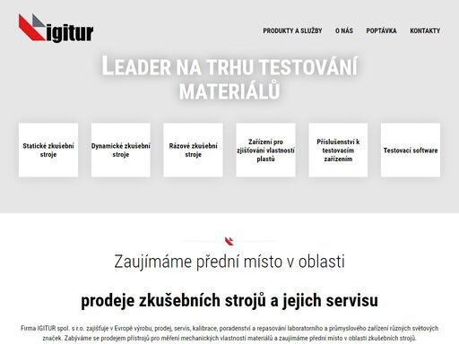 testování mechanických vlastností materiálů je velmi obtížným, zato zajímavým oborem. vyzkoušejte některý z profesionálních měřících strojů od igitur.