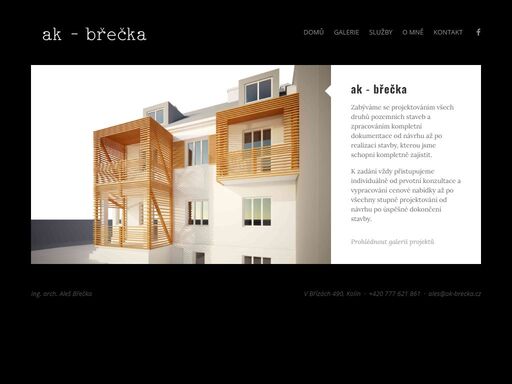 brecka,architekt,realizace staveb, kolinsky architekt