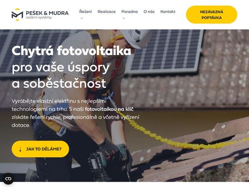 namontujeme vám chytrou fotovoltaiku. na klíč. precizně, rychle a včetně vyřízení dotace. jsme od plzně, ale dorazíme za vámi po celé čr.