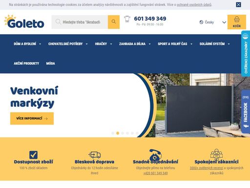 goleto - to je plné moře zlevněných produktů na jednom ostrově. objednejte si a z ostrova nákupů vám zboží odešleme třeba i ještě dnes.