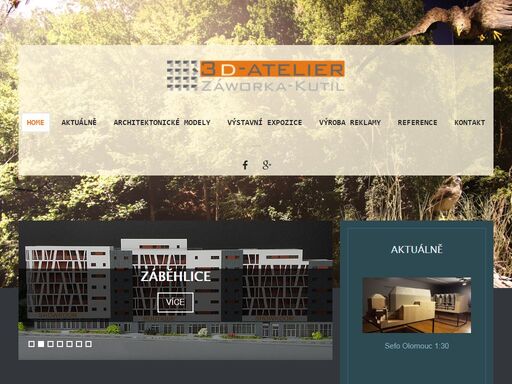 architektonické modely, světelná a prostorová reklama, digitální tisk