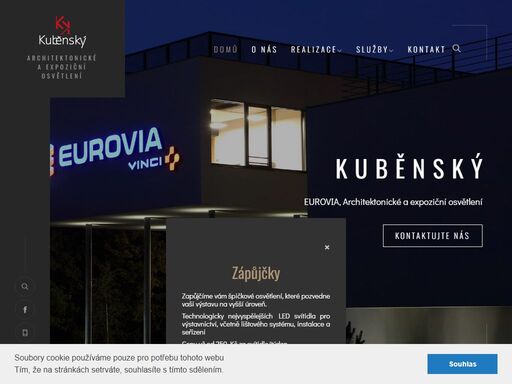 osvětlení kuběnský, profesionální přístup k osvětlení, projekty, montáže, zápůjčky