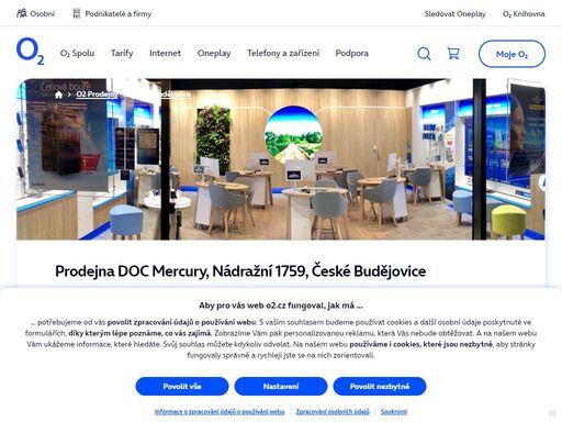 prodejna české budějovice - doc mercury, nádražní 1759. o2 služby, telefony, zařízení a příslušenství nebo profesionální podpora a spoustu dalšího, to nabízejí všechny naše značkové prodejny.