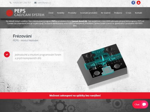 peps je objektově orientovaný cad/cam systém pro externí programování obráběcích strojů. jeho vývojem se zabývá německá společnost camtek.