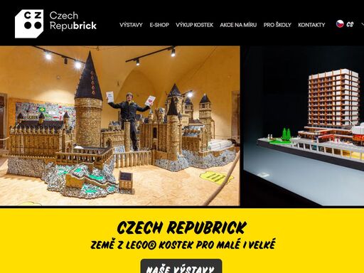 lego je naše vášeň, inspirace i stavební kámen. czech repubrick je naše lego země, kde budujeme rozsáhlé výstavy, provozujeme vlastní e-shop, vykupujeme staré kostky a vytváříme zábavně-vzdělávací programy pro školy i firmy. 