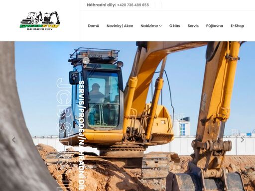 greenstav - uherské hradiště. prodej, opravy, servis, příslušenství a díly stavebních strojů jcb.