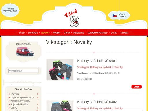 tradice pro vás od roku 1991 některé z našich nových výrobků: