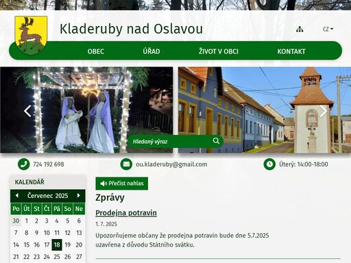 oficiální stránky obce