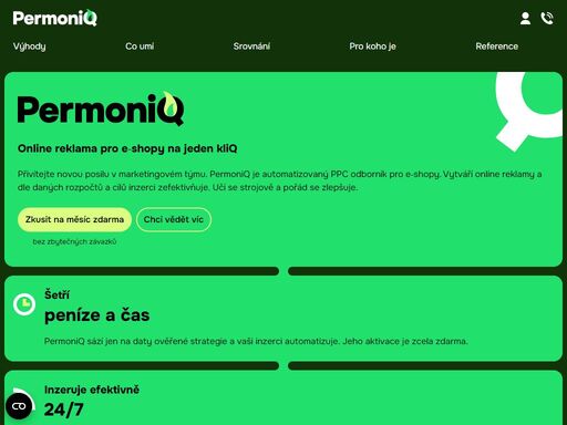 získejte konkurenční výhodu s permoniq = nástrojem pro automatizaci ppc kampaní. šetří čas a peníze a k dispozici je 24/7. vyzkoušejte permoniq na měsíc zdarma.