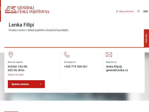zjistěte kontakt na pojišťovacího poradce i přehled služeb, které vám může nabídnout.