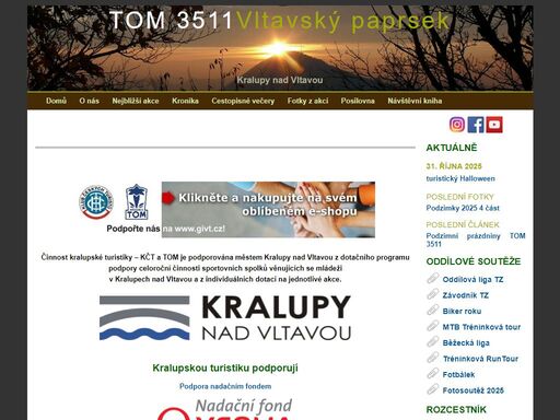 tom 3511 vltavský paprsek - výlety, tz závody, tábory a další pěkné akce