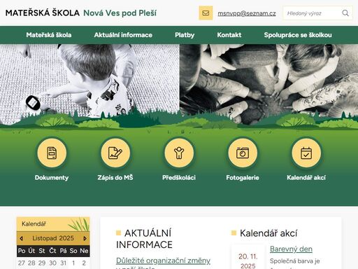 oficiální stránky obce nová ves pod pleší